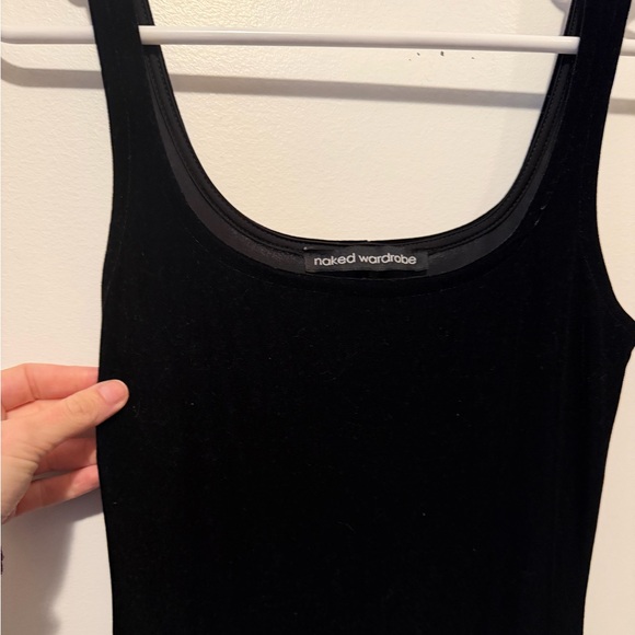 Naked Wardrobe Black Velour Women's Jumpsuit S - Picture 3 of 5